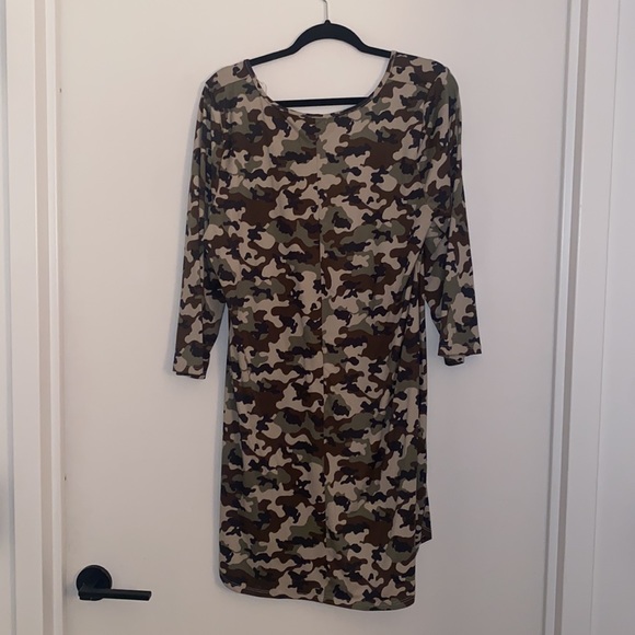 Forever 21 Plus Size Curve Camouflage Print Bodycon Dress - Picture 3 of 5